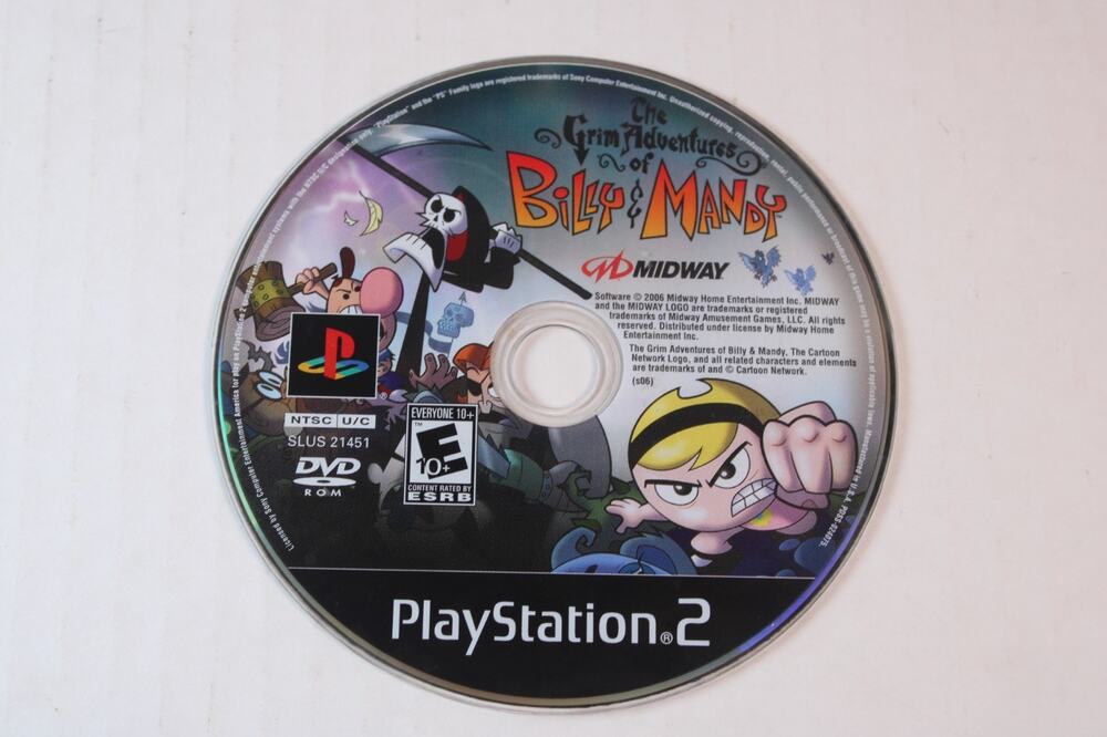 Grim Adventures of Billy & Mandy CIB (Sony PlayStation 2 PS2) Disc Only, Tested